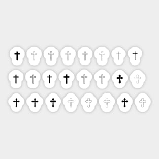 Christian Crosses Stickers Pack Sticker